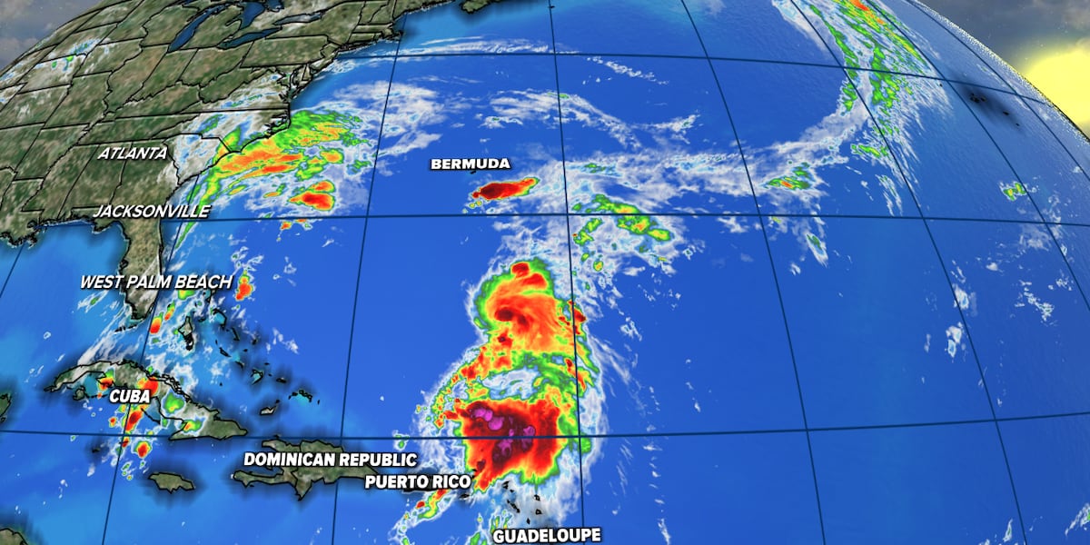 Tropical Storm Jerry holding on in the Atlantic; watching a wave near Africa