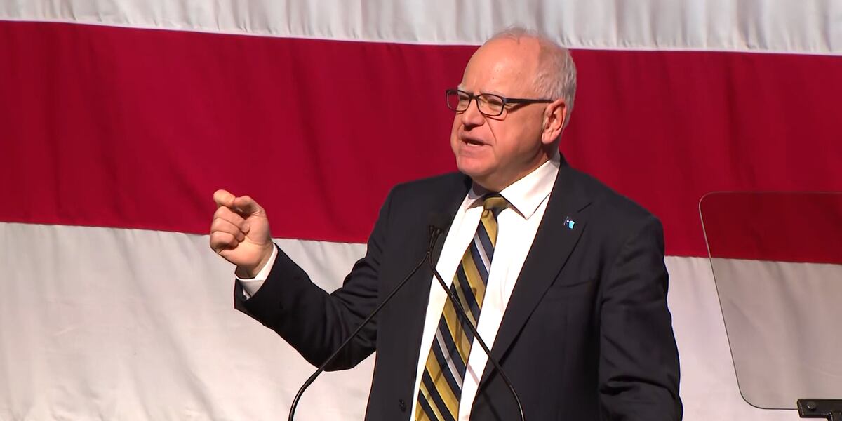 Tim Walz addresses supporters after election loss ‘It’s hard to
