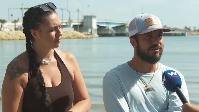 Brianna Rutledge and Antonio âTonyâ Rivera are grateful to be alive after a routine scuba...