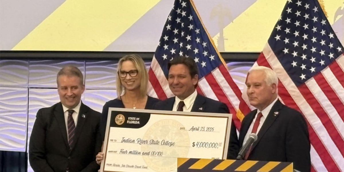 Gov. Ron DeSantis holds news conference in Fort Pierce