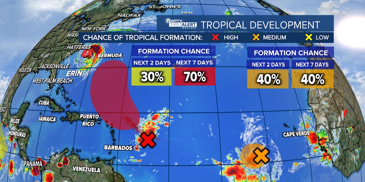 TROPICS: Hurricane Erin creates dangerous beach conditions for our area