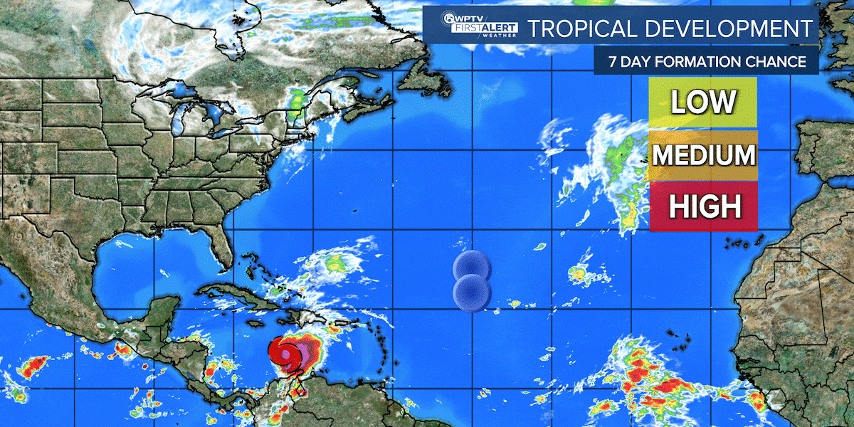 Tropical Storm Melissa continues moving west, track still uncertain