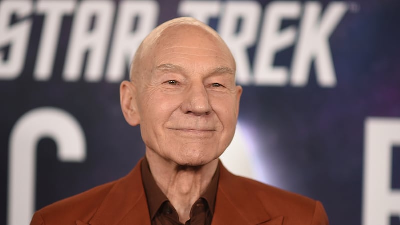 Patrick Stewart arrives at the premiere of the third and final season of "Star Trek: Picard"...