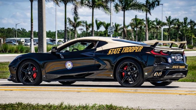 Florida Highway Patrol car on road